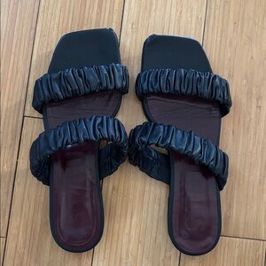 Staud maya ruched sandals size 37